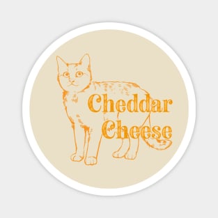 Cheddar Cheese Cat Magnet